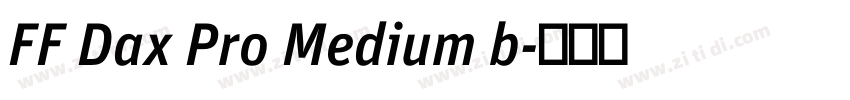 FF Dax Pro Medium b字体转换